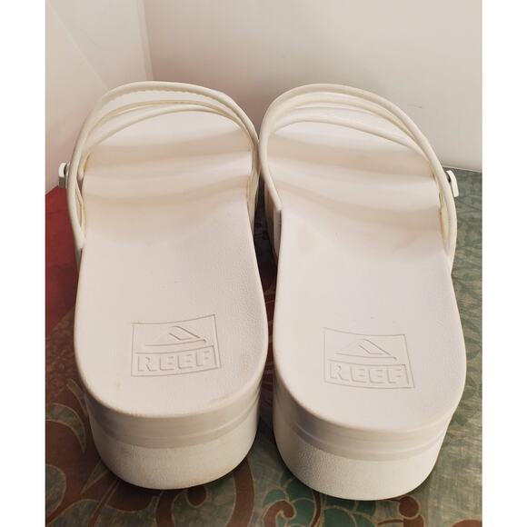 REEF Vista Hi Energy Women's Size 9.5 White Cushion Comfort Sandals - Picture 5 of 10